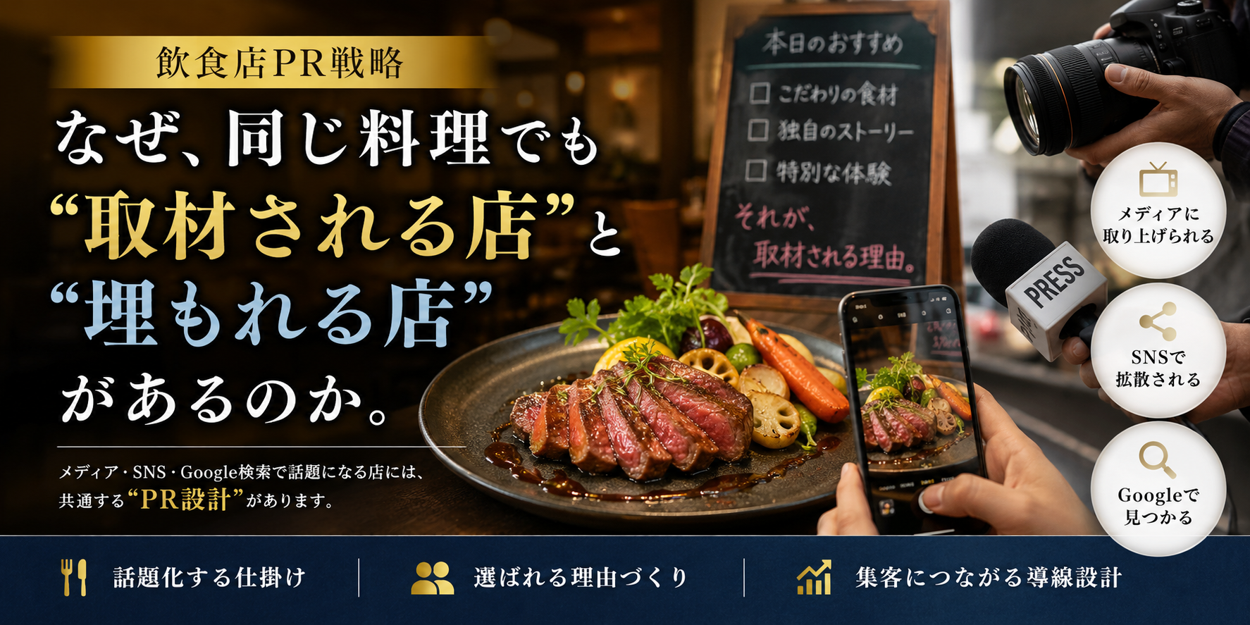なぜ、同じ料理でも“取材される店”と“埋もれる店”があるのか。