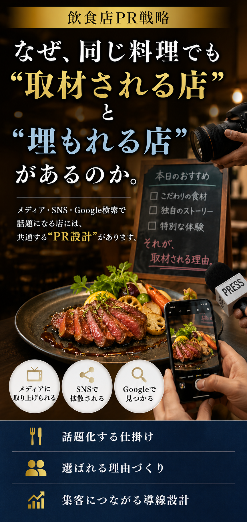 なぜ、同じ料理でも“取材される店”と“埋もれる店”があるのか。