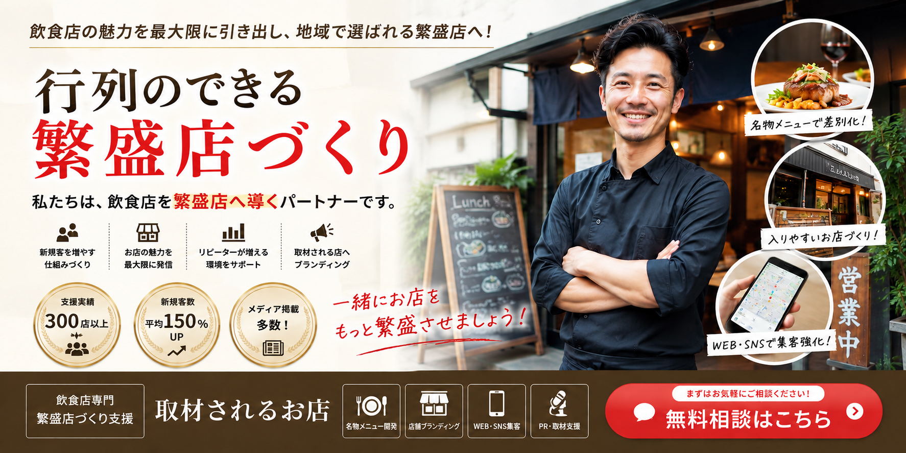 飲食店専門・繁盛店づくり 行列のできる繁盛店づくり