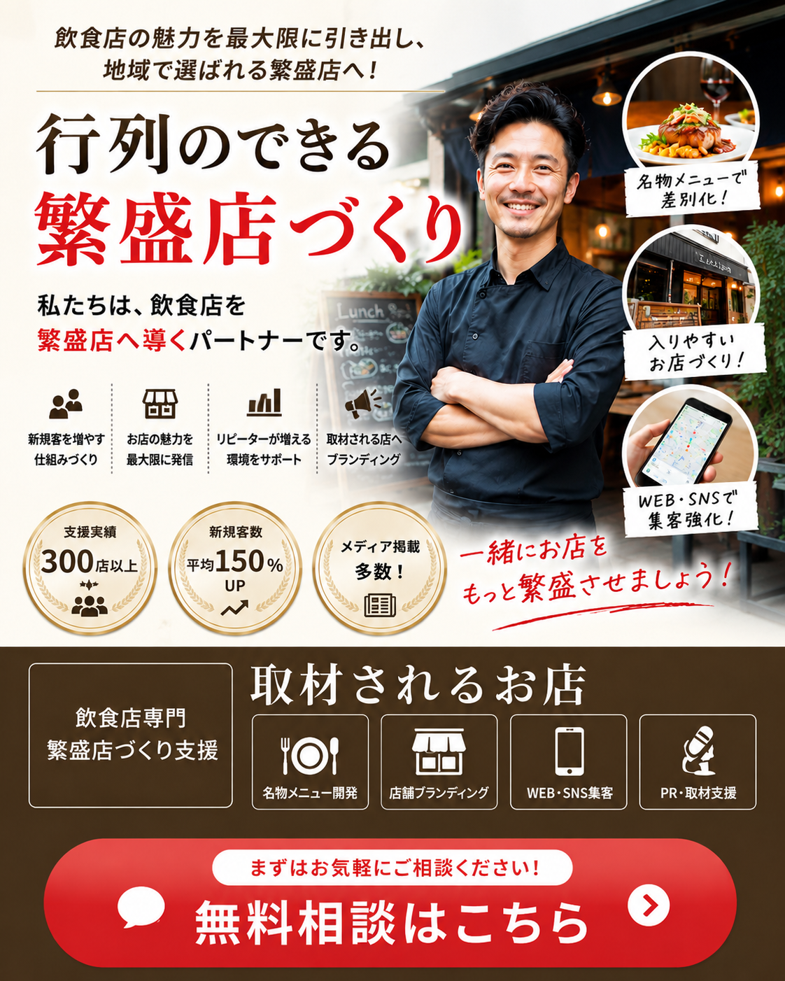 飲食店専門・繁盛店づくり 行列のできる繁盛店づくり